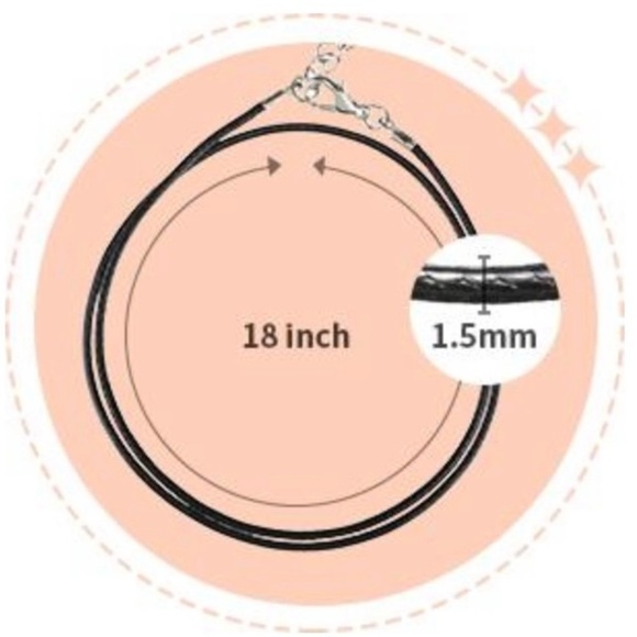 Yellow & blue green Water Drop Shape Charm with 18In Leather Cord Chain Necklace - Picture 6 of 10